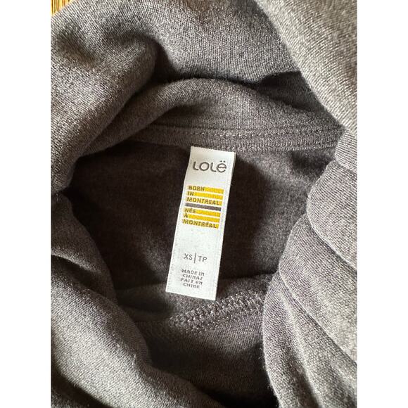 Lole Heather Gray Cowl Turtleneck Sweater Dress Size XSmall - Picture 2 of 6